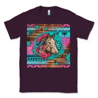 Plum floral horse Classic Tee - LillyAllenDesigns