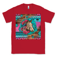 Red floral horse Classic Tee - LillyAllenDesigns