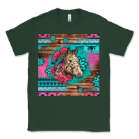 Sports Green floral horse Classic Tee - LillyAllenDesigns