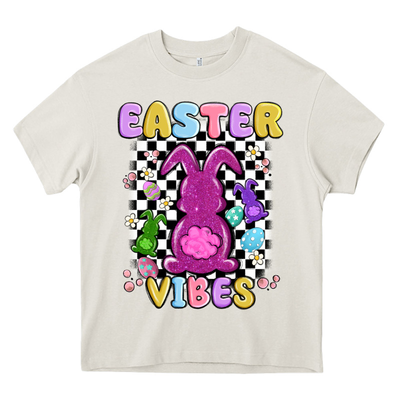 Easter Vibes Peep Faux Sequin Heavy Core Tee by MaliasSmallBusiness | Teevron