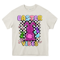 Cream easter vibes peep faux sequin Heavy Core Tee - MaliasSmallBusiness