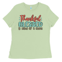 Matcha thankful blessed and kind of a mess Ladies Tee - MaliasSmallBusiness