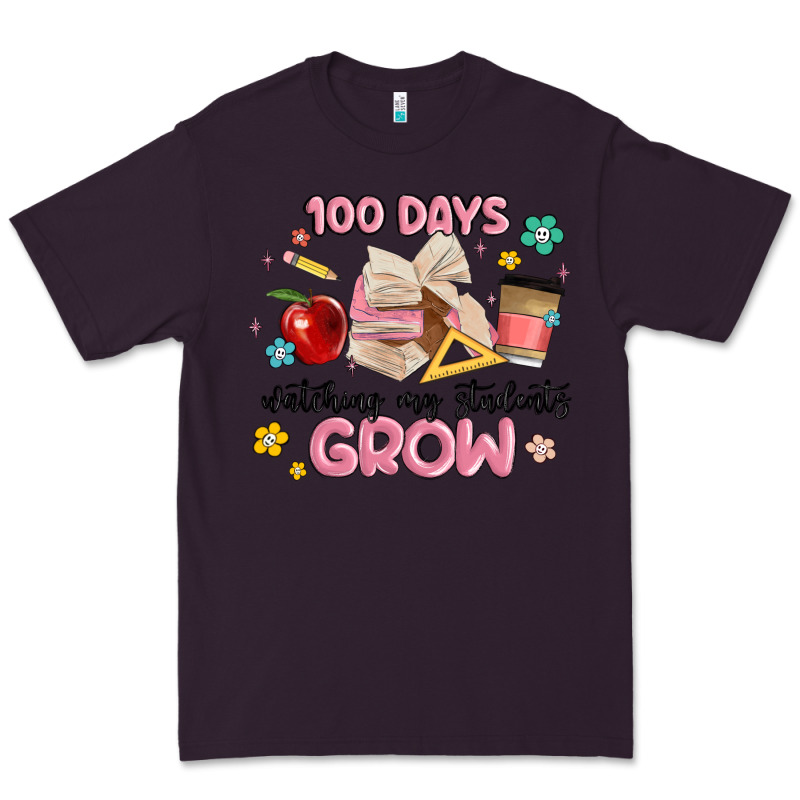 100 Days Of Watching My Students Grow Premium Tee by MaliasSmallBusiness | Teevron