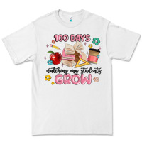 White 100 days of watching my students grow Premium Tee - MaliasSmallBusiness