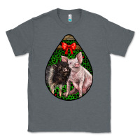 Charcoal Heather christmas pig Classic Tee - LillyAllenDesigns