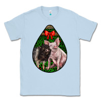 Dusty Blue christmas pig Classic Tee - LillyAllenDesigns