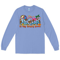 Colony Blue the beach is my happy place Long Sleeve Tee - NancyCooperArtShop