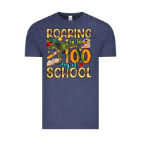 Vintage Denim roaring in to 100 day of school Vintage Tee - Artiststas