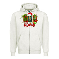 Oatmeal Heather christmas maw claus Zipper Hoodie - FaDigitalArtStudio