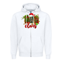 White christmas maw claus Zipper Hoodie - FaDigitalArtStudio