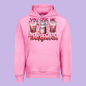 You Give Me Teachcardia Urban Hoodie Designed By Racoondesign