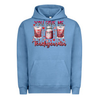 Pigment Pebble Blue you give me teachcardia Urban Hoodie - RacoonDesign