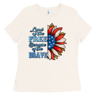 Bone Patriotic Sunflower Ladies Tee - Jasminsmagicworld