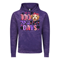 Cloud Purple 100 pawfect days Vintage Hoodie - Artiststas