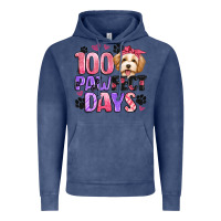 Vintage Denim 100 pawfect days Vintage Hoodie - Artiststas