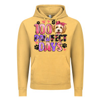 Vintage Mustard 100 pawfect days Vintage Hoodie - Artiststas