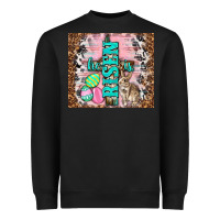 Black western he is risen with rabbit Heavyweight Sweatshirt - TumblerDesignByShophia