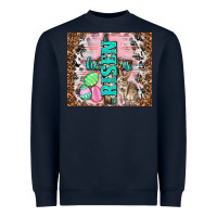 Navy western he is risen with rabbit Heavyweight Sweatshirt - TumblerDesignByShophia