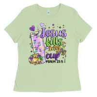 Matcha mardi gras jesus fills my cup Ladies Tee - MaliasSmallBusiness