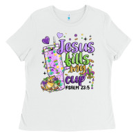 Mardi Gras Jesus Fills My Cup Ladies Tee | Teevron