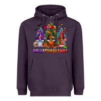 Plum happy hallothanksmas Heavyweight Hoodie - FaDigitalArtStudio