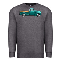 Charcoal Heather western truck side view Premium Sweatshirt - FaDigitalArtStudio