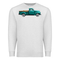 Oatmeal Heather western truck side view Premium Sweatshirt - FaDigitalArtStudio