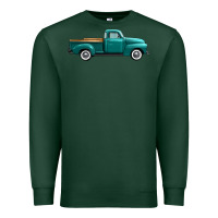 Sports Green western truck side view Premium Sweatshirt - FaDigitalArtStudio