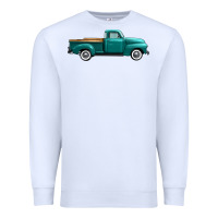 White western truck side view Premium Sweatshirt - FaDigitalArtStudio