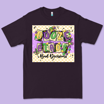Booze Beads Premium Tee Designed By Maliassmallbusiness