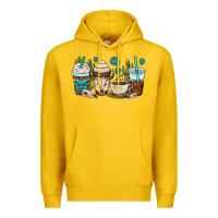Lemon bull skull coffee cups Premium Hoodie - OliviaCreatesArt