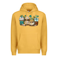 Mustard bull skull coffee cups Premium Hoodie - OliviaCreatesArt