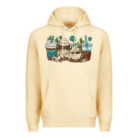 Pina Colada bull skull coffee cups Premium Hoodie - OliviaCreatesArt