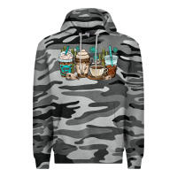 Slate Camo bull skull coffee cups Premium Hoodie - OliviaCreatesArt