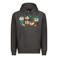 Smoke bull skull coffee cups Premium Hoodie - OliviaCreatesArt