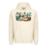 Tofu bull skull coffee cups Premium Hoodie - OliviaCreatesArt