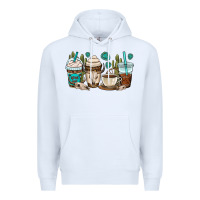 White bull skull coffee cups Premium Hoodie - OliviaCreatesArt