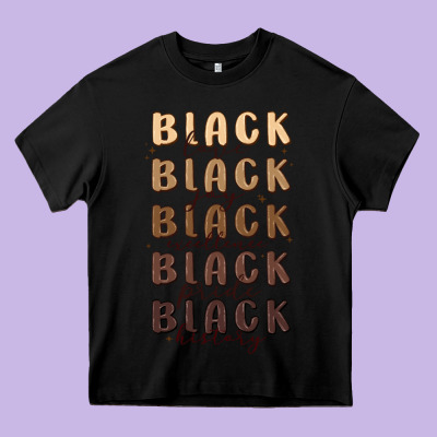 Black History Heavy Core Tee Designed By Maliassmallbusiness