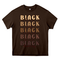 Chocolate Brown black history Heavy Core Tee - MaliasSmallBusiness