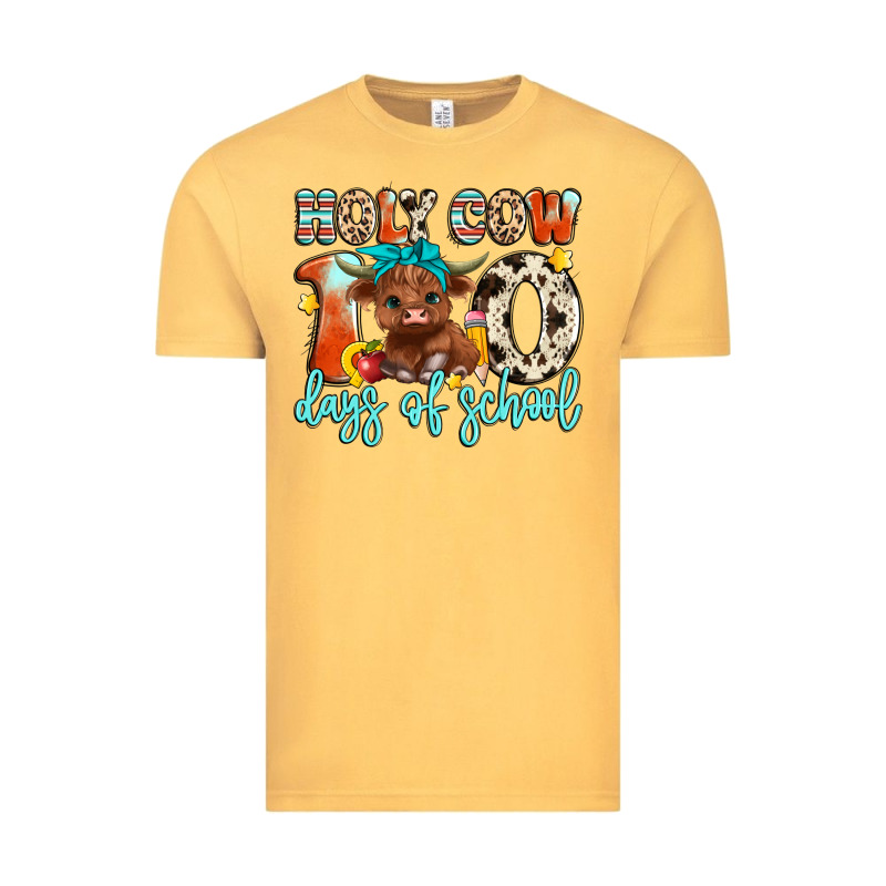 Holy Cow 100 Days Of School Vintage Tee by Artiststas | Teevron