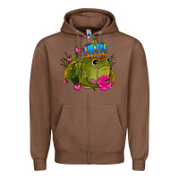 Chestnut valentines day frog prince olivia Zipper Hoodie - OliviaCreatesArt