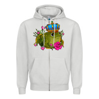 Dove Grey valentines day frog prince olivia Zipper Hoodie - OliviaCreatesArt