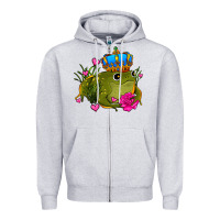 Heather Grey valentines day frog prince olivia Zipper Hoodie - OliviaCreatesArt