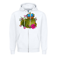 White valentines day frog prince olivia Zipper Hoodie - OliviaCreatesArt