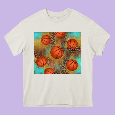 Western Basketball Heavy Core Tee Designed By Adodesignshop