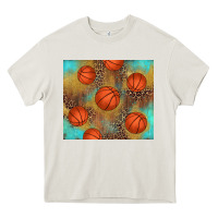 Cream western basketball Heavy Core Tee - AdoDesignShop