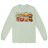 Matcha school bus coffee cups Long Sleeve Tee - NancyCooperArtShop