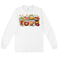 White school bus coffee cups Long Sleeve Tee - NancyCooperArtShop
