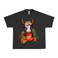 Pigment Black christmas baby cow hot cocoa Urban Heavy Tee - Jasminsmagicworld