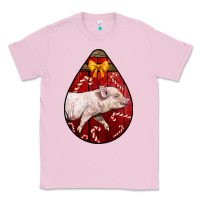 Bubblegum Pink christmas pig Classic Tee - LillyAllenDesigns